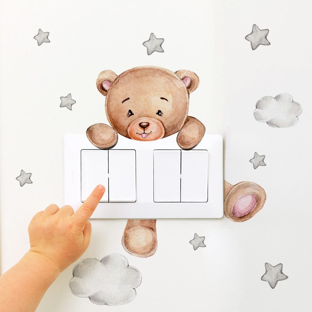 Stickybear™ - Sticker ourson décoratif | Chambre d'enfants - Mon Univers Bebe&Maman&Enfant