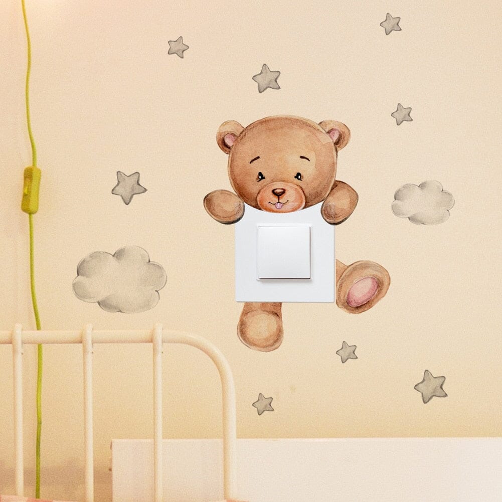 Stickybear™ - Sticker ourson décoratif | Chambre d'enfants - Mon Univers Bebe&Maman&Enfant