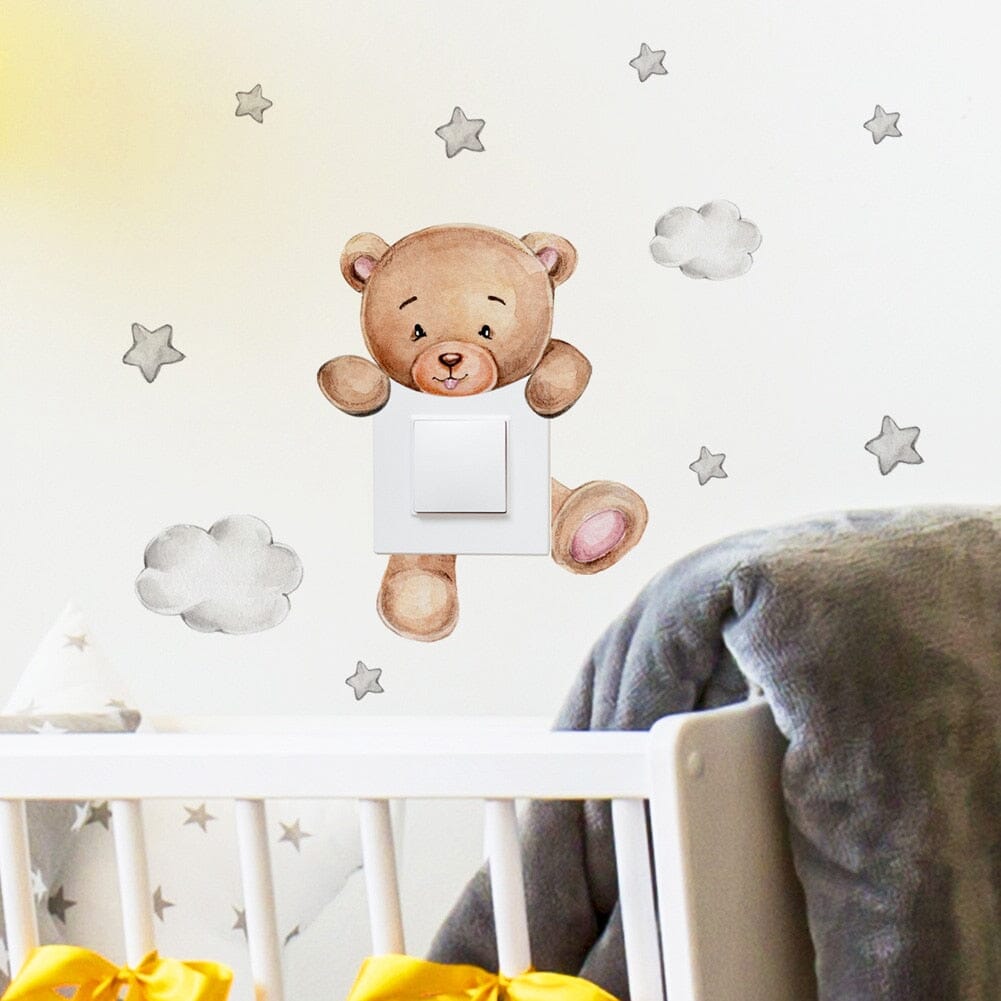 Stickybear™ - Sticker ourson décoratif | Chambre d'enfants - Mon Univers Bebe&Maman&Enfant